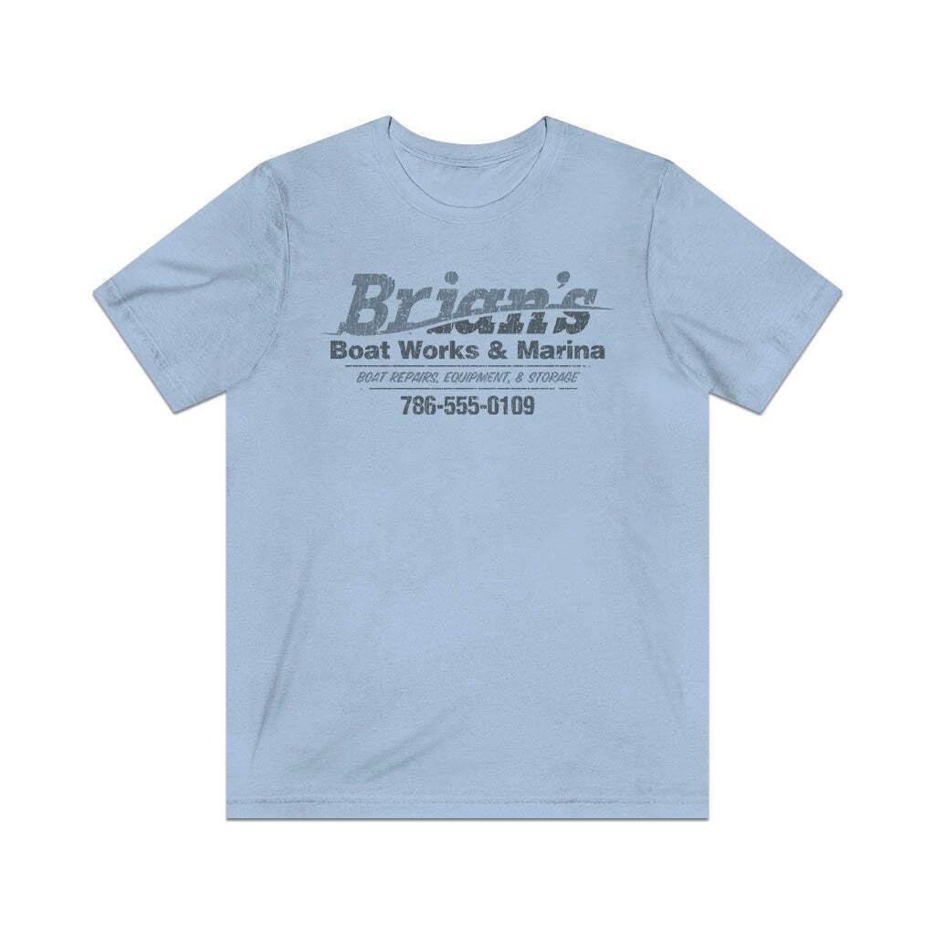 Brian s Boat Works & Marina 1986 Vintage Men s T shirt 2XL