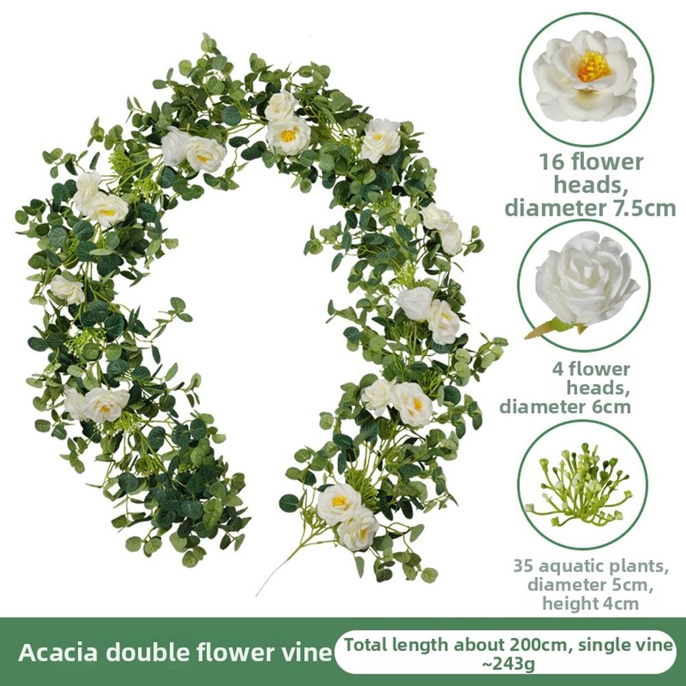 Wedding Structure Decor Artificial Acacia Vine For Wedding Ceremonies Effortless Wrapping Arrangement High-quality Silk Material