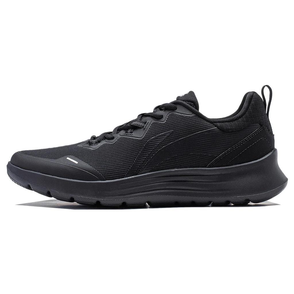 New LiNing Feather Wear Resistant Slip Resistant Low Top Running Shoes Men's Black ARST065-1