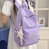 Schoolbag Japanese high-value lace girls schoolbag fresh and sweet candy-colored casual backpack large capacity lightweight backpack