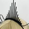 Dark Headband Angel Crown Headband Bridal Tiaras Divine Princess Headpiece Hair Hoop Baroque Spiked Tiaras
