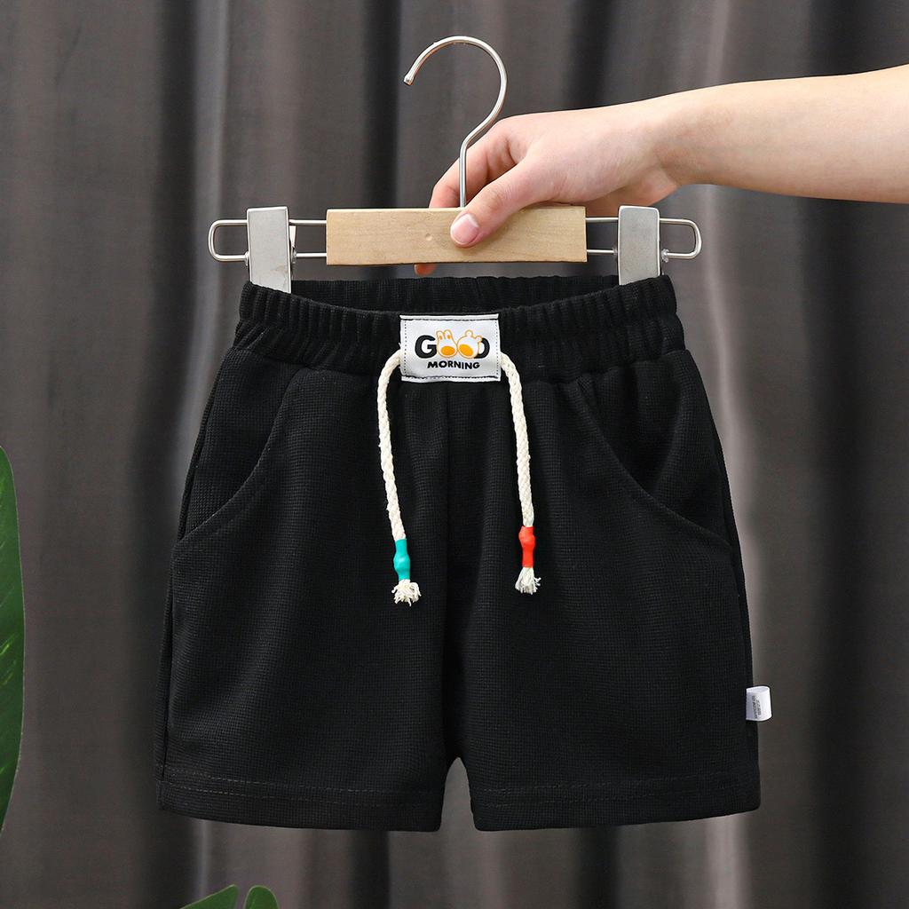 Summer Kids Shorts Boys Girls Solid Color Short Baby Solid Color Casual Pant Children Short Pant  Sport Clothing Outwear