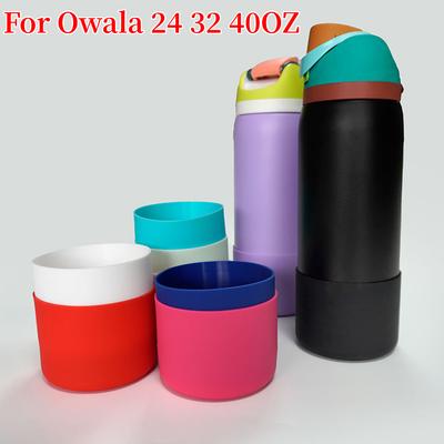 Silikonový ochranný návlek na láhev na vodu Pro Owala 24oz 32oz 40oz Protiskluzový ochranný rukáv Spodní chránič Těsnící kroužek láhve Silikonová zátka