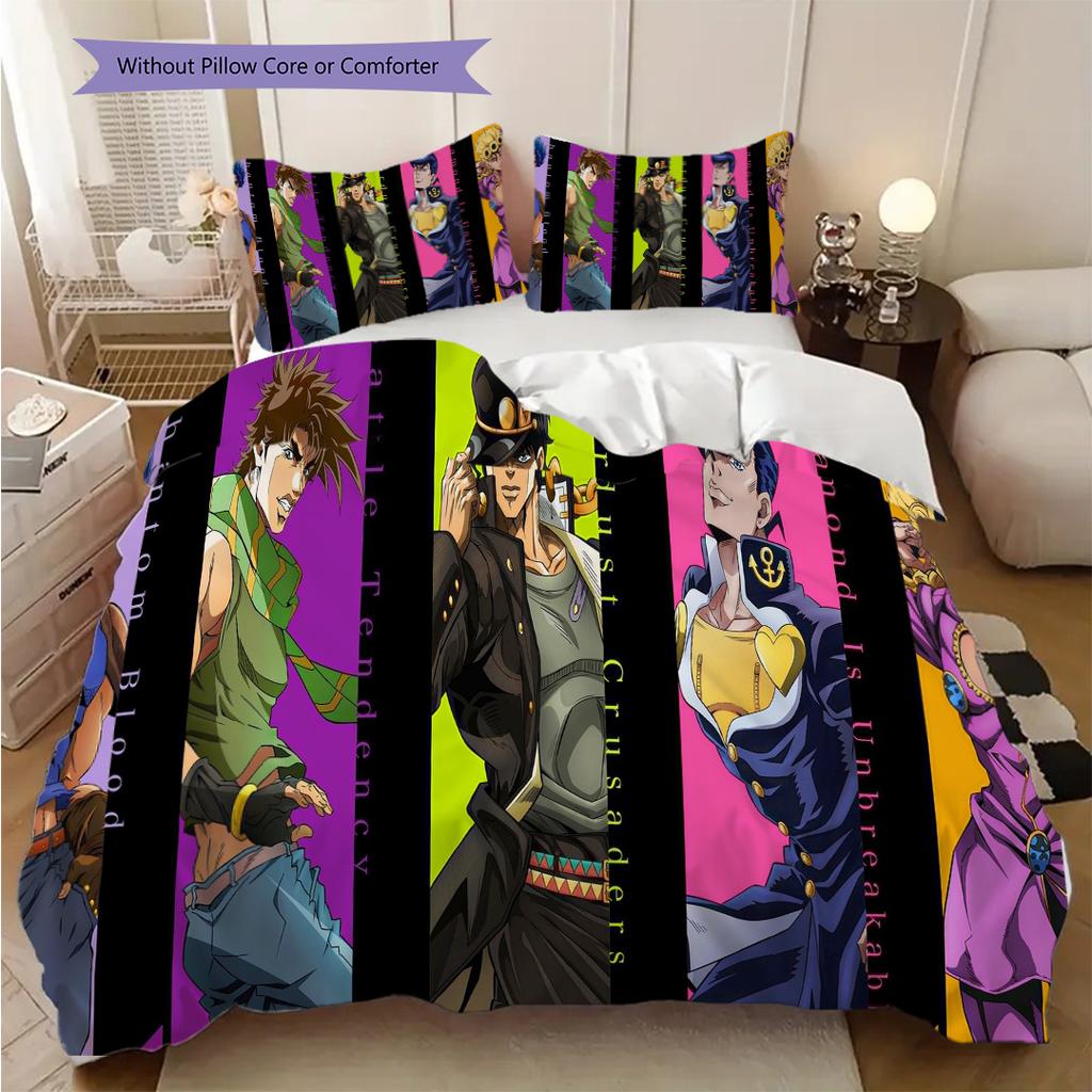 Urban Power Motion Three-piece set (1 * duvet cover + 2 * pillowcase, without core) 2D Flat Christmas birthday gift Duvet cover and pillowcase