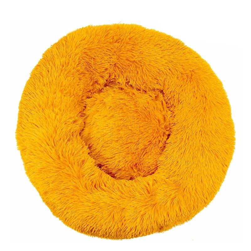 Fluffy Dog Bed Puppy Donut Mat for Cat Indoor Cats Anti-Slip Machine Washable Small Medium Multiple Sizes Colors Calming Pet Bed