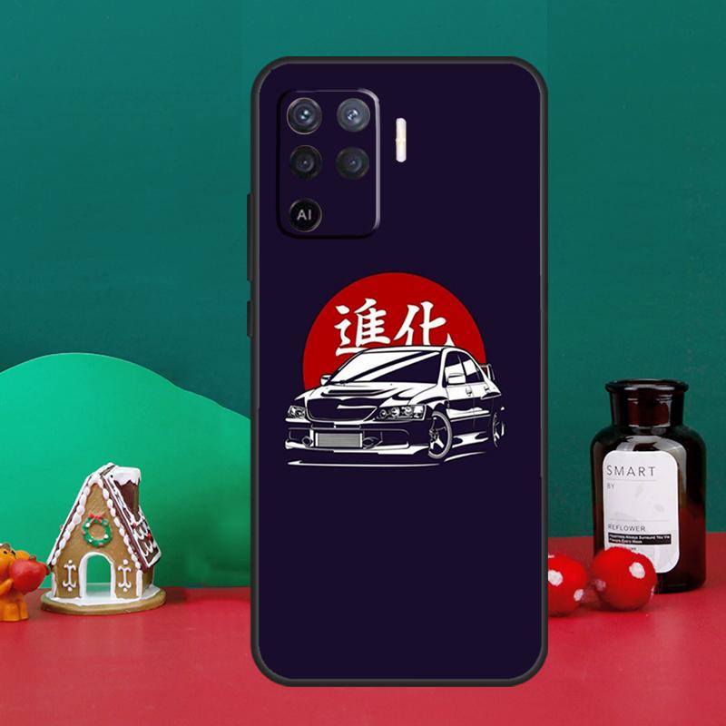 JDM Anime Aesthetic For OPPO A79 A74 A94 A58 A78 A98 A5 A9 A53 A52 A72 A15 A17 A77 A16 A76 A96 A57S A54S Case