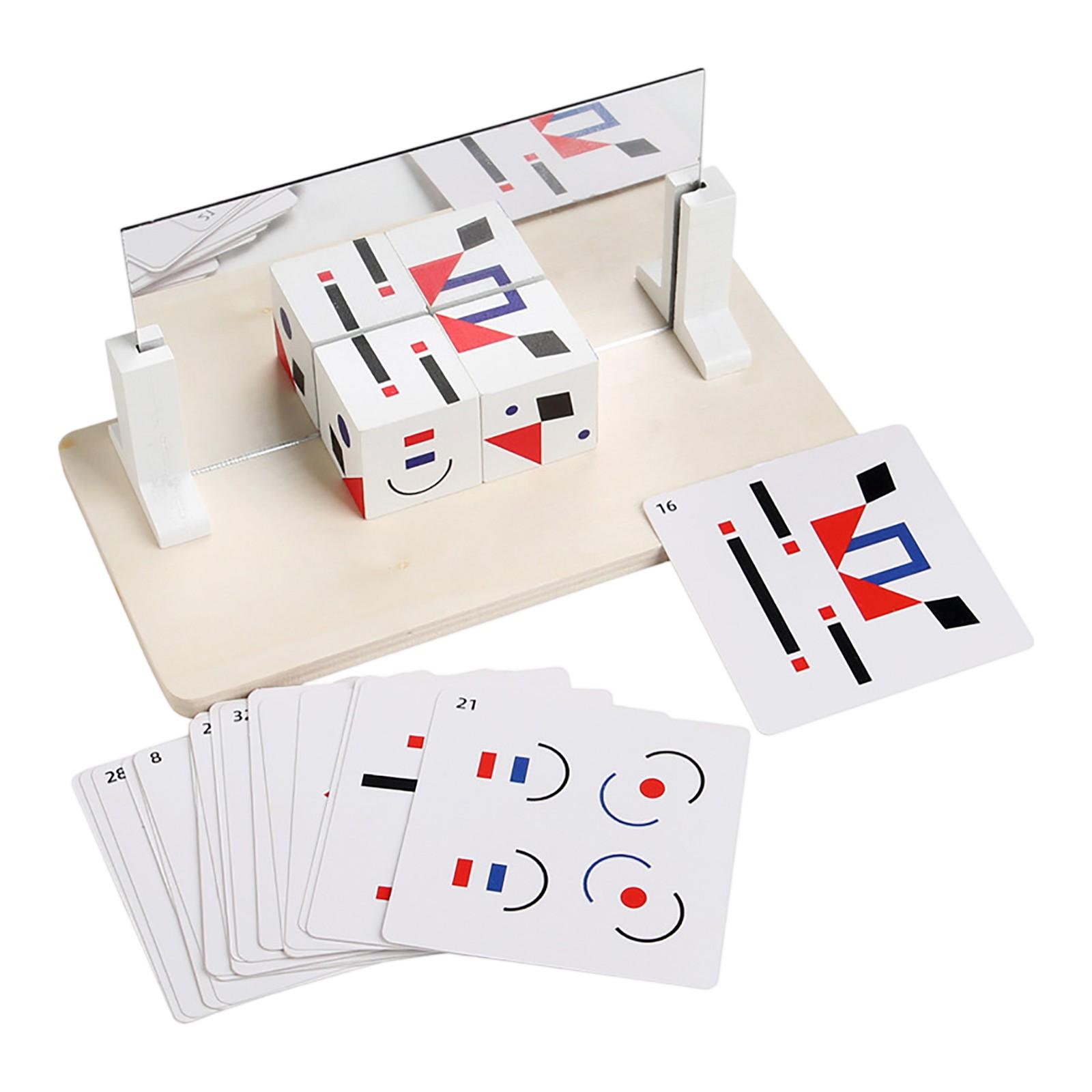 

Деревянный пазл с зеркальным выражением лица, развивающий игрушку, меняющую лицо, логическое мышление, развитие мозга One Size