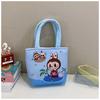 Snack bag portable office worker portable handbag Labubu bucket bag cute hand-held lunch bag