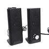 2 In 1 Computer Speaker with Volume Knob USB Plug and Play 35mm Sound Input Gaming Speakers for PC Laptop Desktop