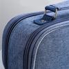 High Capacity Pen Case with Handle 5 Section Canvas Pencil Case Large Pencil Pouches Travel Cosmetic Bag 24x8.5x11cm