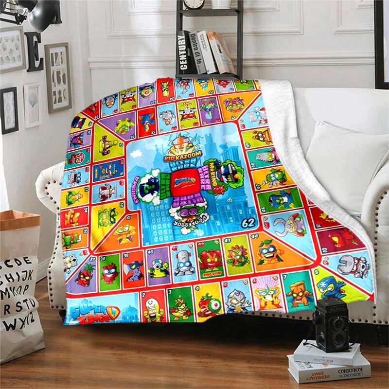 1pc Blanket Superthings1 Print Design, Lightweight Blanket for Sofa, Bed- Soft &Warm, Gift for All Seasons Like Christmas, Halloween