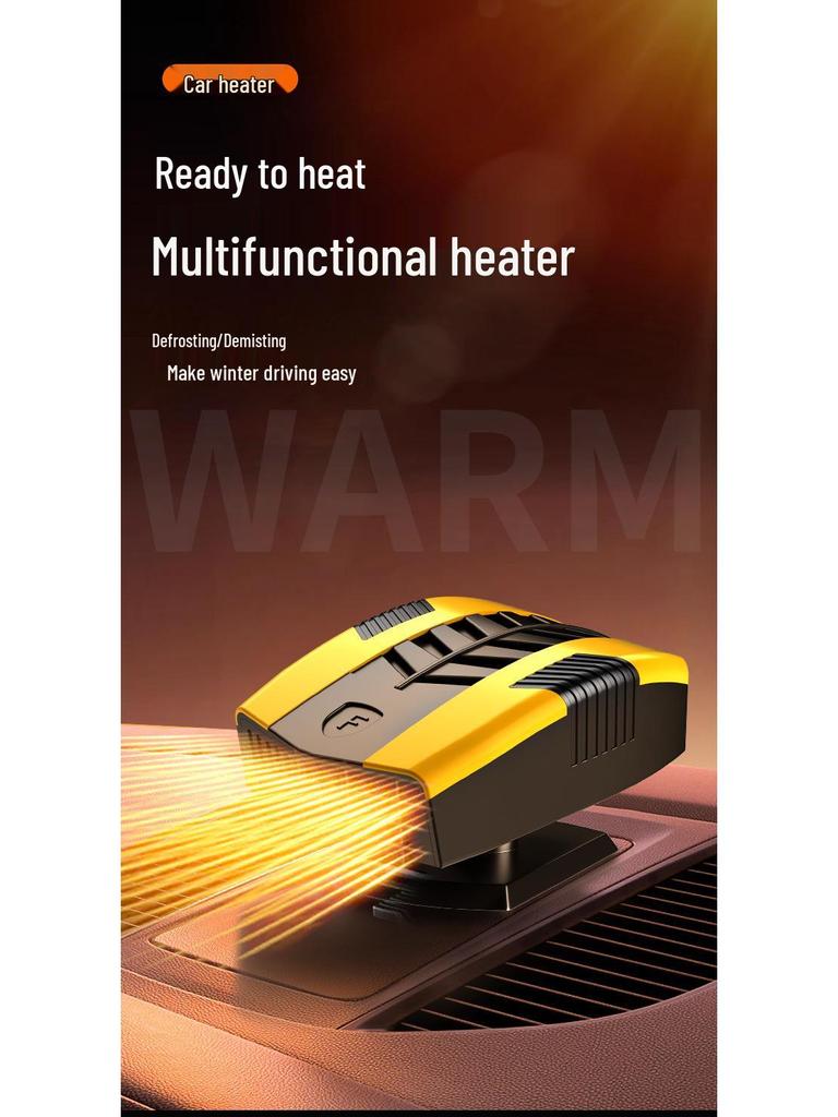 12V Car Heater & Defogger with Hot/Cold Settings for Defrosting Snow