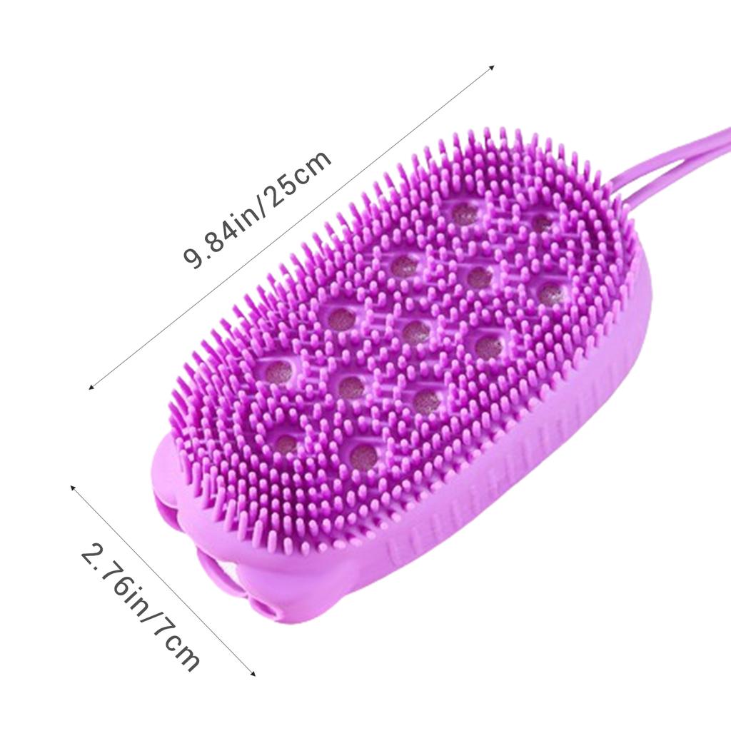 Soft Silicone Body Brush Scrubber Wash Bath Shower Exfoliating Skin Fit For Shampoo Massage Brush Cleaning Bathing Tool