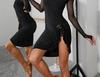 Latin Dance Criss-Cross Back Long Sleeve Leotard with Chest Pad - Women's Style for Southeast Asia, Europe & America.