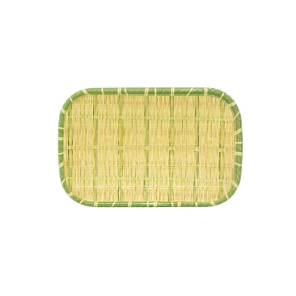 Imitation Bamboo Weaving Barbecue Plate Melamine Serving Plate Hot Pot Vegetable Plate  Home