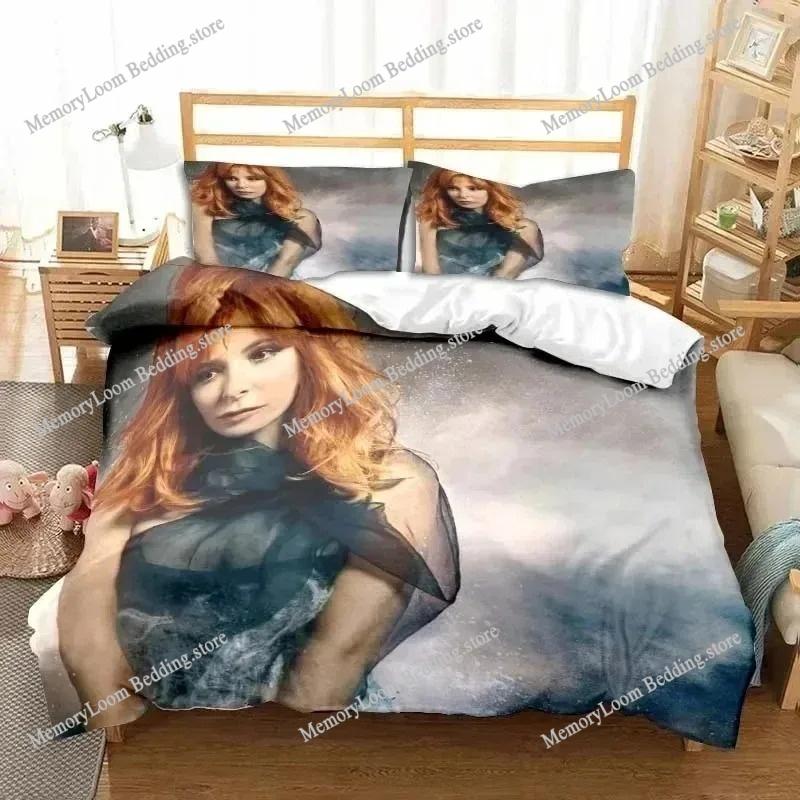 France Singer M-Mylene Farmer Bedding Sets Exquisite Bed Supplies Set Duvet Cover Comforter Set Bedding Set Luxury Birthday Gift
