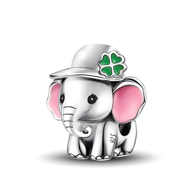 Copper Owl Panda Elephant Dog Butterfly Cute Charms Beads Fit Original Pan Bracelet Bangle High Quality Diy Jewelry