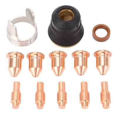 13PCS Set Plasma Cutting Consumables Kit 56811 Nozzle 56576 0.9mm Electrode 56255 Tip for Harbor