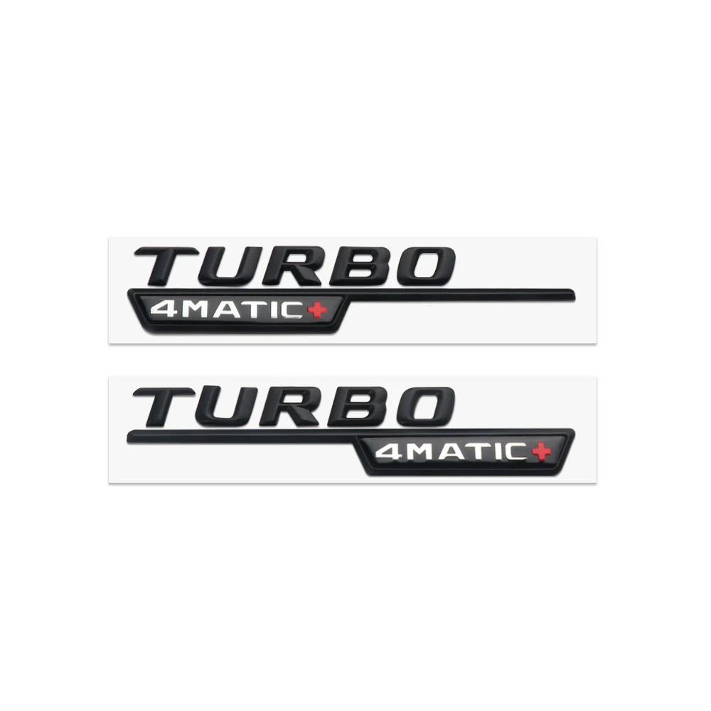 New 80% ABS BITURBO 4Matic Turbo Car Trunk Sticker Emblem For Mercedes Benz W108 W124 W126 W140 W168 W169 W176 W177 W190 W201 W