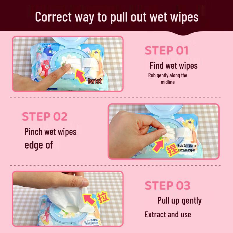 Toallitas Húmedas Desechables Yienbei para Bebés y Adultos