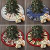Yousheng Christmas Tree Skirt Soldier Xmas Tree Pattern Decorative Tree Cover Cozy Tree Skirt Christmas Festival Accessory