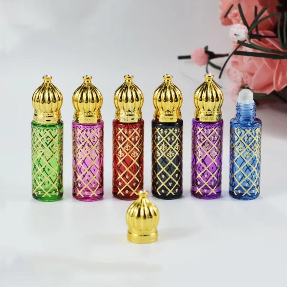 Glass Empty Perfume Bottle Color Packaging Portable Glass Bottle Roll-on Bottle  Travel Accessorie