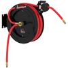 Wandmontierte Gartenschlauchaufroller, Automatische Einzugfunktion, 20 bar Wasserdruck, 15+1 m Wasserschlauch, Metall