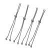 3/4pcs Stainless Steel Adjustable Slider Chain for Jewelry Making DIY Loops Connector Pendants Bracelets Chain Material Findings