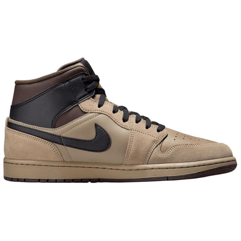 New JORDAN 1 Mid Khaki Baroque Brown HV6422-200