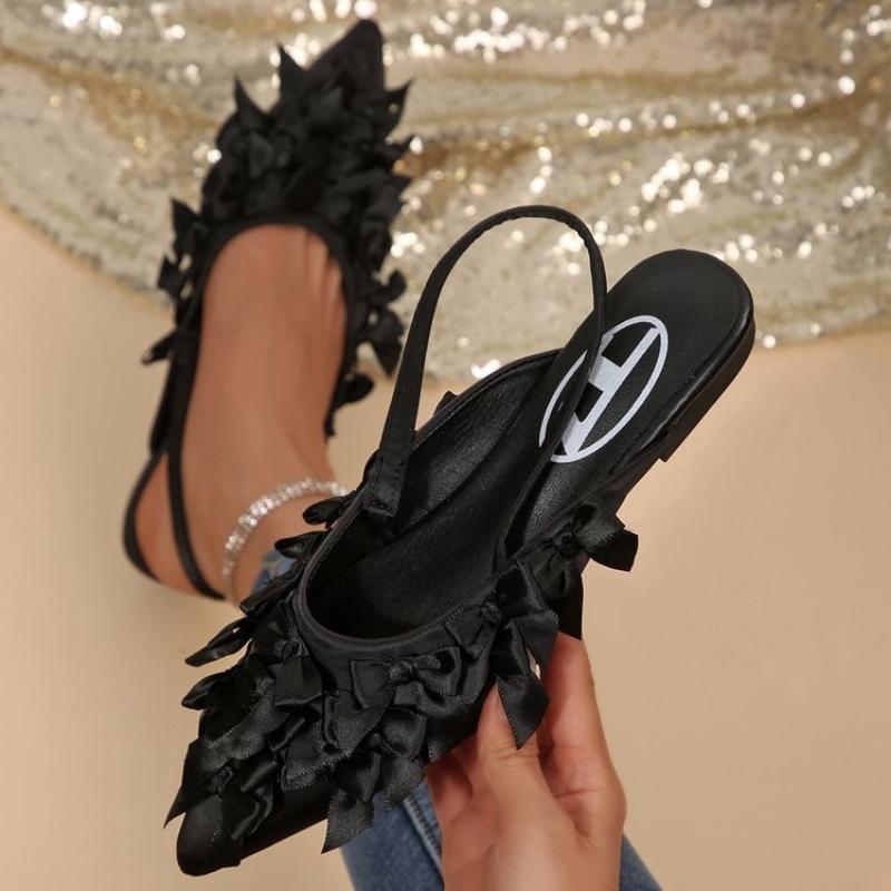 Moda Sapatos Femininos Franceses Verão Novo Bico Fino Plano Temperamento Chinelos Femininos Leve Antiderrapante Sandálias Femininas Zapatosdemujer