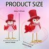 Valentine's Day Standing Bird Ornament Fabric Cute Love Bird Home Decoration Desktop Shelving Ornament Romantic Novelty Gift