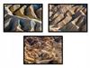 Picture In a Frame 53x73cm Triptych Set of 3 Pictures Badlands Dakota USA P1007