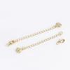 18K Gold-Plated Dolphin Shell Tail Extension Chain for DIY Bracelets/Necklaces with Lobster Clasp – High Color Retention, Fashionable Light Luxury
