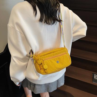 Women's Bag Classic Versatile Close-fitting Small Square Bag Oxford Cloth Shoulder Messenger Bag Multi-pocket Travel Bag