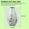 Clear Bubble Out Bags Pouches 14 X 18 Inch 20PCS Bubble Bags for Packing Double Walled Shockproof Bubble Cushion Wrap Bags for