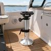 Boat Seat Pedestal with Swivel Base Secure Locking Hardware Resistant