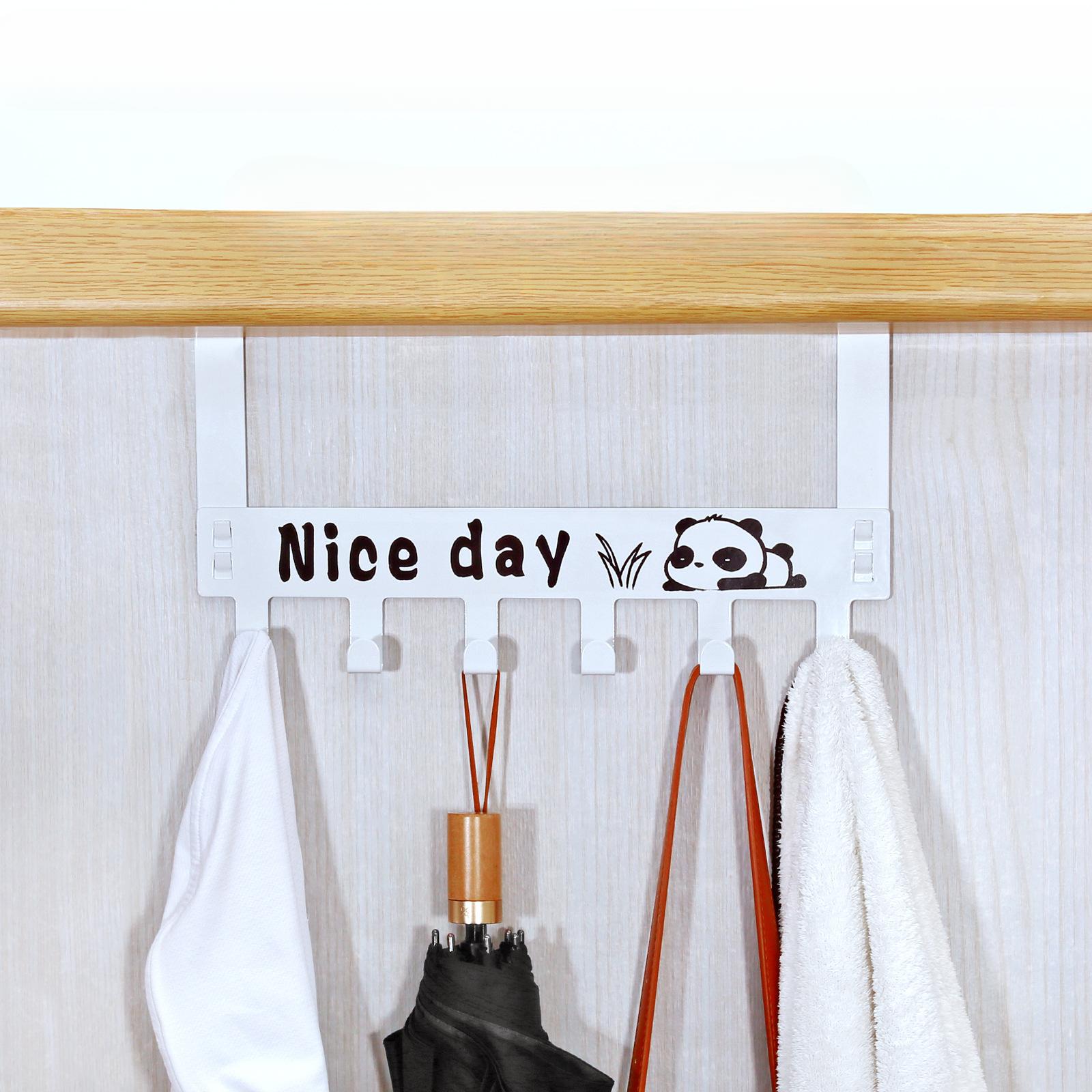 

Креативные дверные крючки для одежды, крючок для пальто, мультяшная настенная вешалка для одежды, съемные дверные крючки без гвоздей, не оставляющие следов 1PCS белый