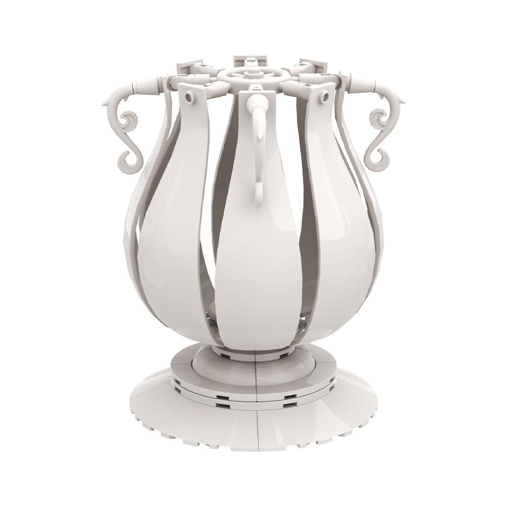 MOC 4-in-1 White Vase Constructing Blocks Playthings Gift