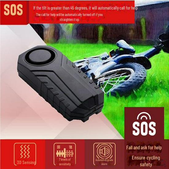 Wireless Bicycle & Electric Vehicle Anti-Theft Vibration Alarm with Remote Control - SF22R
