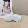 Acrylic Marble Irregular Shape Clutch Bag With Shell Cloud Design Party Evening Wear