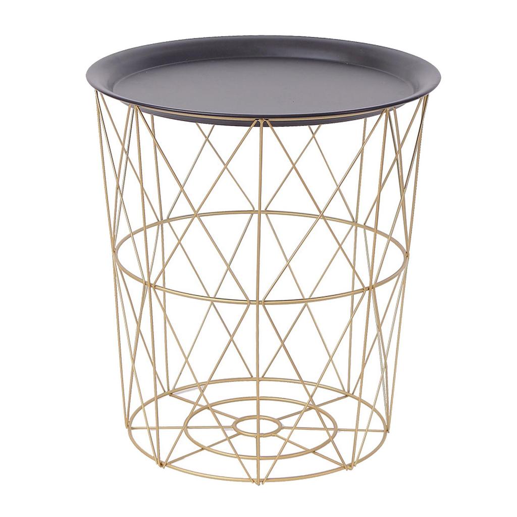 Metal Detachable Tea Table, which has Large Storage Capacity, is Suitable for Home and Office Table