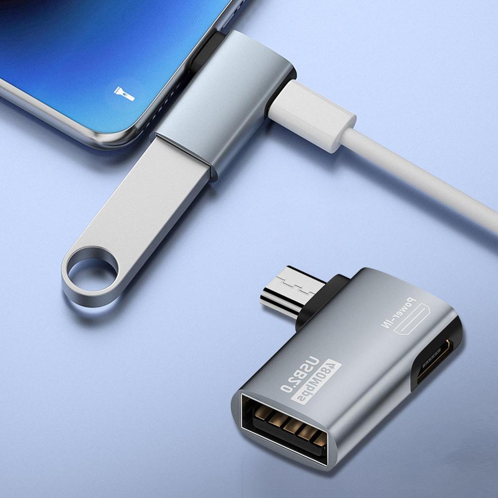 Cavo USB Ad Angolo Retto 90° Per Chromecast E Fire Stick: Ricarica E Dati, 25 Cm