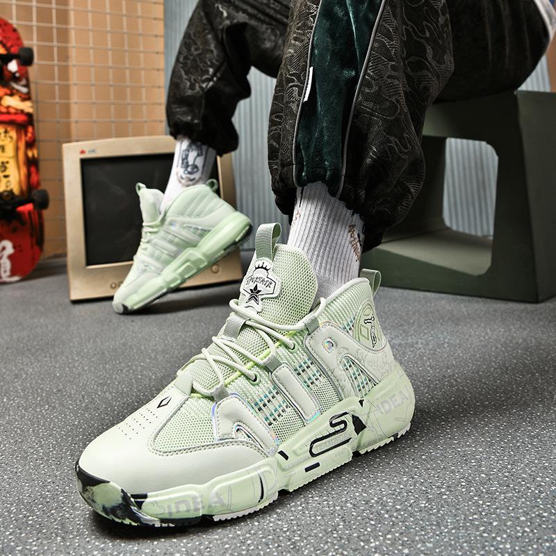 Autumn boys actual basketball shoes junior high school boys friction sound teenagers sports shoes comfortable shock absorption