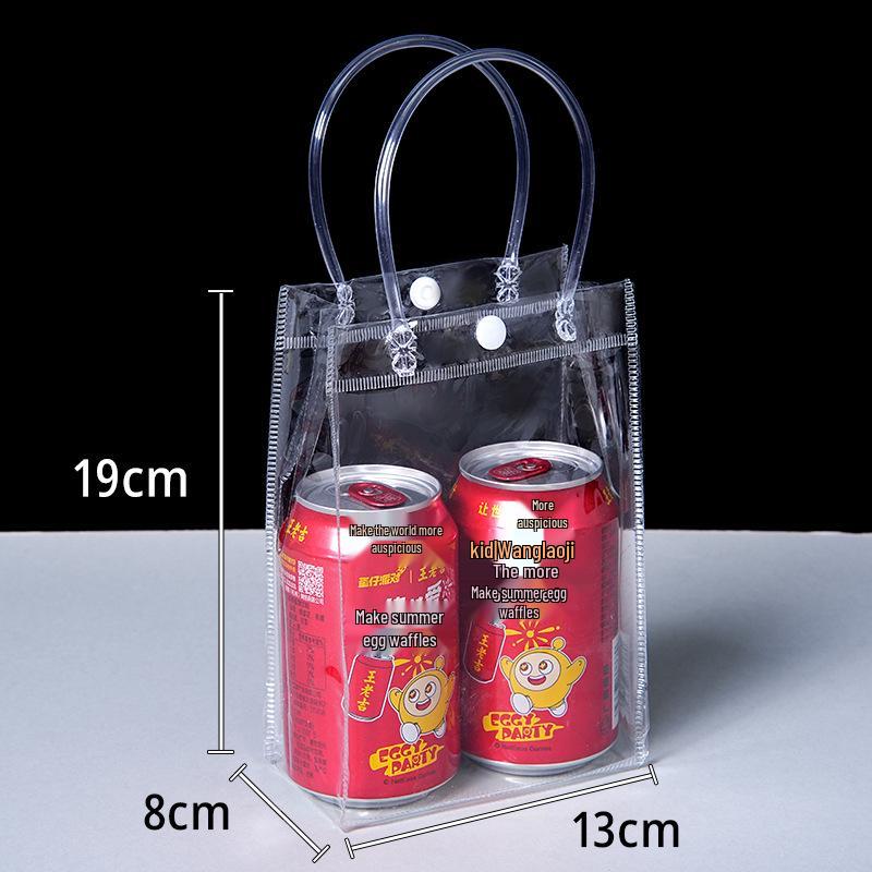 Custom Print PVC Transparent Tote Bag for Weddings and Gifts