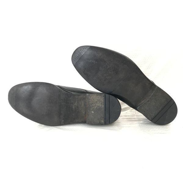 Vintage/REGAL Heritage/Leather Plain Toe with Medallion/25.0EE/Black/Business Dress Shoes(USED)