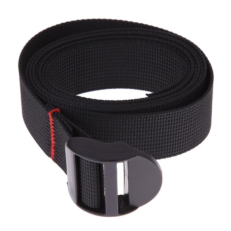 Cintas de Carga de Nylon Pretas Pesadas de 125kg com Fivelas de Câmera Kit de Viagem Equipamento para Acampamento ao Ar Livre