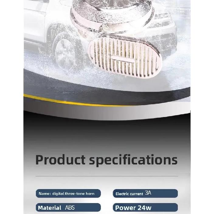 Clacson a Tre Toni Multi-tono Clacson per Auto Modificato Super Forte Impermeabile 24v Clacson a Lumaca per Moto