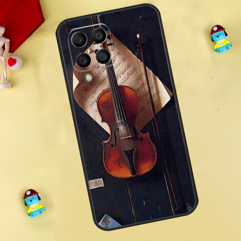 Music Violin Case For Samsung Galaxy M31 M21 M35 M12 M13 M14 M15 M06 M16 M36 M56 M53 M32 M52 M55 M34 M54