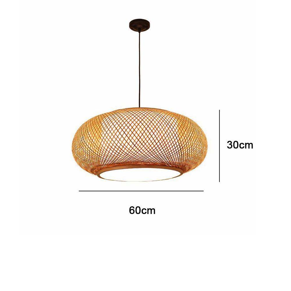 40/60CM Bamboo Pendant Light Natural Chandelier Ceiling Light Ceiling Lamp Bamboo Chandelier for Dining Room Tea Room Restaurant