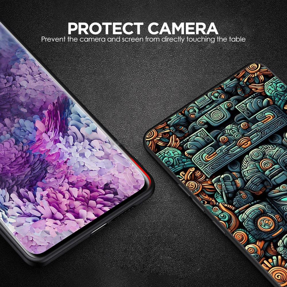 Vintage Totem Painting Phone Case for Samsung Galaxy A55 A35 A17 A07 A15 A13 A25 A51 A71 A72 A73 A32 A52 A52S A41 Soft TPU Shell